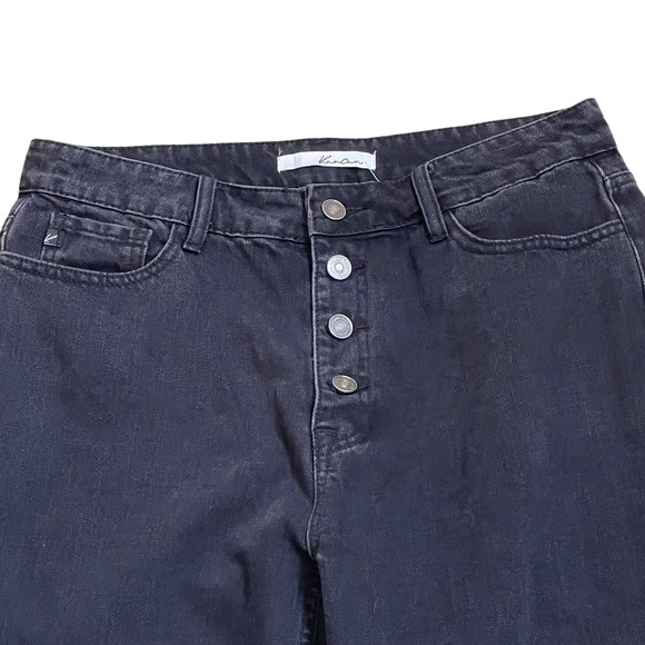 KanCan Womens Estilio Ankle Jeans Size 11/29 Black Button Fly Denim 29X24 - Picture 2 of 6